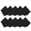 10Pcs Black Measurement & Analysis Instruments Saw Tooth Edge Premium Microfiber Cleaning Cloths for Lens Glasses Screen Eyeglasses Care view 1