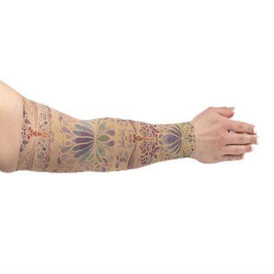 Lymphedivas Dragonfly Medical Graduated Compression Arm Sleeve for Lymphedema (Long 30-40 mmHg Medium)