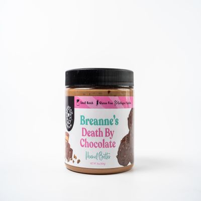 American Dream Nut Butter - Gluten-Free Breannes Blend Death By Chocolate Peanut Butter - Small-Batch Hand-Whipped Flavored Peanut Butter Mixed With Crushed Double Chocolate Cookies, Miniature Peanut Butter Cups And Mini Chocolate Chips.