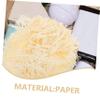 FOMIYES 4 Filler Paper Gift Basket Supplies Basket Stuffing Shredding Filling Stuffing for Gift Boxes Gift Filling Gift Filler Crinkle Paper Shredded Paper Packing Paper for Shipping, Beige view 2