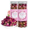 100% Natural Pure Rose Bud Tea - Loose Leaf Herbal in Recyclable Pet Jar - Culinary Grade Flower Based Tea for Drinking & DIY Gifts (2 Packs of 50g) view 1