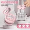 Denture Bath Box Cup, Leak Proof Denture Cup Kit Portable Retainer Case for Travel, Denture Case Cleaning Care for Dentures Aligner Mouth Guard with Denture Brush,Strainer, Removal Tool and Mirror view 2