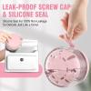 Denture Bath Box Cup, Leak Proof Denture Cup Kit Portable Retainer Case for Travel, Denture Case Cleaning Care for Dentures Aligner Mouth Guard with Denture Brush,Strainer, Removal Tool and Mirror view 3