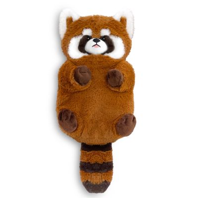 COMOIL Red Panda Microwave Heating Pad for Cramps Pain Relief- 17"x8" Cozy Plush, Microwavable Stuffed Animal - Natural Moist Heat Pack for Neck Shoulder, Muscles & Joint with Washable Cover,Unscented