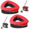 2 Pack 2-Tank Spin Mop Scrub Brush Head Replacement for O Ceda RinseClean 2-Tank System(Blue), Hard Bristle Scrubber Brush for Floor Cleaning Accessories (Not Fit for EasyWring 1-Tank) view 1