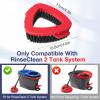 2 Pack 2-Tank Spin Mop Scrub Brush Head Replacement for O Ceda RinseClean 2-Tank System(Blue), Hard Bristle Scrubber Brush for Floor Cleaning Accessories (Not Fit for EasyWring 1-Tank) view 2