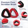 2 Pack 2-Tank Spin Mop Scrub Brush Head Replacement for O Ceda RinseClean 2-Tank System(Blue), Hard Bristle Scrubber Brush for Floor Cleaning Accessories (Not Fit for EasyWring 1-Tank) view 3