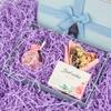Caleihd Crinkle Cut Paper Grass Cushion Paper Streamer for Christmas Wedding Birthday Bridesmaid Engagement Craft Gift Boxes Bags Filler Decoration 4.5oz Purple view 2