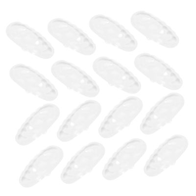 COOLHIYA 20pairs Silicone Glasses Nose Pads Non- Eyeglass Cushion for Enhanced Comfort for Various Frames Soft Flexible Design for