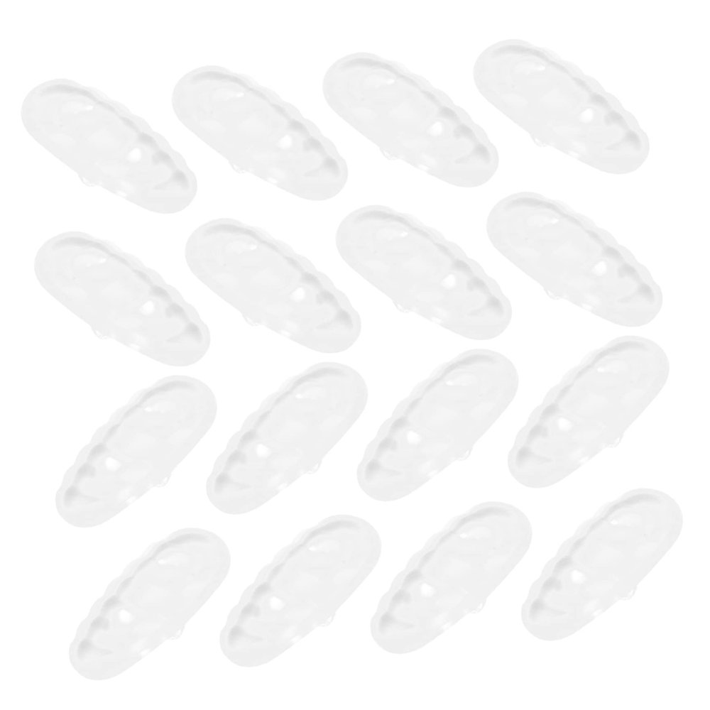 COOLHIYA 20pairs Silicone Glasses Nose Pads Non- Eyeglass Cushion for Enhanced Comfort for Various Frames Soft Flexible Design for