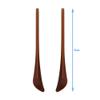 HALLMERS 1 Pair 2pcs 7cm x 1mm Slot Brown Plastic Temple End Ear Hook Glasses Replacement Part - Anti Non Slip Eyeglass Tips Frame Eyeglass Insert Eye Wear Specs Reading Spectacles Piece Repair view 2