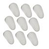 COOLHIYA 10pcs Ceramic Nose Pads for Glasses Eyeglass Cushions Comfortable Replacement Nose Pads Fit for Sunglasses and Eyewear Silver view 1