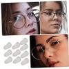 COOLHIYA 10pcs Ceramic Nose Pads for Glasses Eyeglass Cushions Comfortable Replacement Nose Pads Fit for Sunglasses and Eyewear Silver view 3