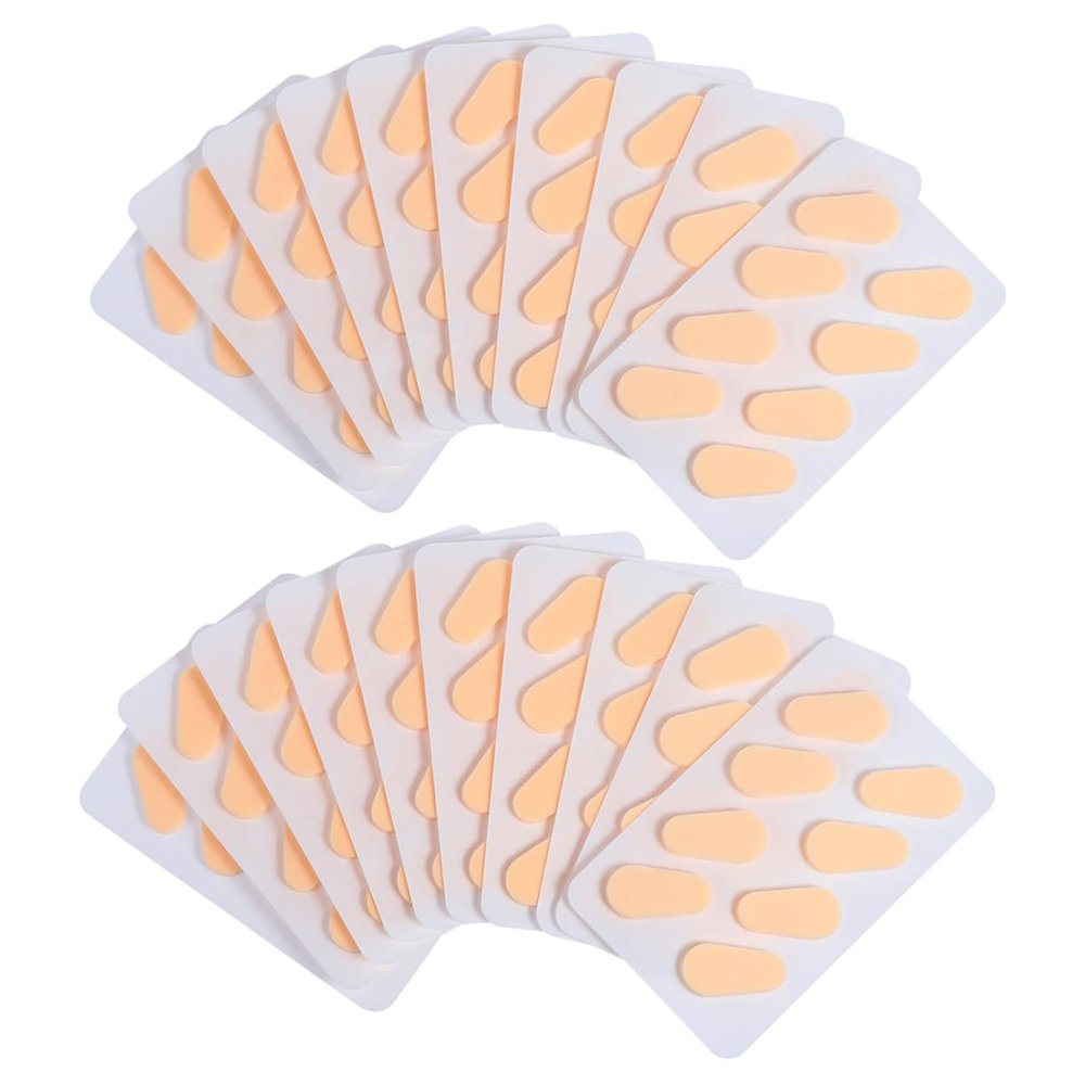 COOLHIYA 80pairs Skid Eyeglass Nose Pads Self-Adhesive Sponge Cushion for Comfortable Wear Compatible Frames Skin-Friendly Repairing Accessories