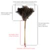 19.7 Inch Ostrich Feather Duster  Soft Dusting Brush for Home, Office, and Furniture Cleaning (Brown) view 2