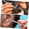 minkissy 1set Stainless Steel Earwax Cleaning Tool Set Portable Ear Cleaner Spiral Design for Safe Wax Removal for Family and Travel Use and Practical Earwax Picks view 2
