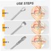minkissy 1set Stainless Steel Earwax Cleaning Tool Set Portable Ear Cleaner Spiral Design for Safe Wax Removal for Family and Travel Use and Practical Earwax Picks view 3
