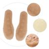 minkissy 1pair Warm Cold Insoles Thickened Comfortable Sheep Inserts for Boots Men Women Light Brown Sweat - for Cold Weather view 2