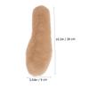 minkissy 1pair Warm Cold Insoles Thickened Comfortable Sheep Inserts for Boots Men Women Light Brown Sweat - for Cold Weather view 3