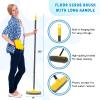 Deck Brush with Long Handle, Floor Scrub Broom for Shower, 50'' Outdoor Scrubber for Carpet, Boat, Patio, Garage, Concrete Cleaning view 2