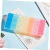 minkissy 2pcs Colorful Detachable Pill Organizer with Compartments for Weekly Medication Management Portable Medicine Case for Easy Daily Use for Vitamins and Supplements view 3