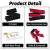 2pcs Silk Satin Blindfold for Women Adults Bedroom Couples Eye Soft Sleep Mask Eye Cover Travel Nap Valentine's Day Play Games Christmas Sleeping Sexy Blind Fold 155cm / 62in view 3