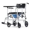 Comfortable Toilet Chair,Foldable ble Commode Chair with Wheel, Padded Seat Mobile Shower Chair,for Seniors Disabled (Color : Lifting Armrest B) view 1