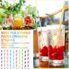 Eaasty 1200 Pcs Colored Paper Straws Bulk Disposable Striped Drinking Paper Straws for Summer Juice, Shakes, Cocktail,7.87 Inches, 0.24'' Diameter (Multicolor) view 4