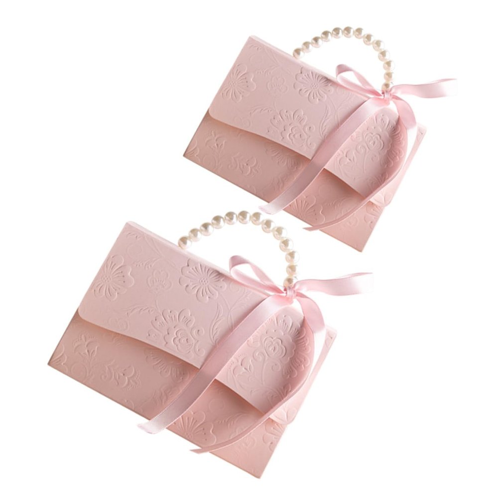 Beavorty 2pcs Flower Bouquet Packing Box with Chain Box for Jewelry Candies and Presents for Weddings Valentine Day and Birthdays