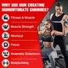 Creatine Monohydrate Gummies for Men & Women - Creatine Pre-Workout Gummies with Taurine & Vitamin B6 B12 for Maximum Strength, Muscle, Energy, Endurance & Focus, Organic, Vegan-60 Count view 3