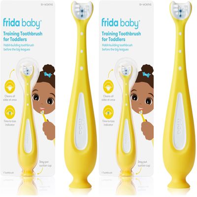 Frida Baby Training Toothbrush for Toddlers (Pack of 2)