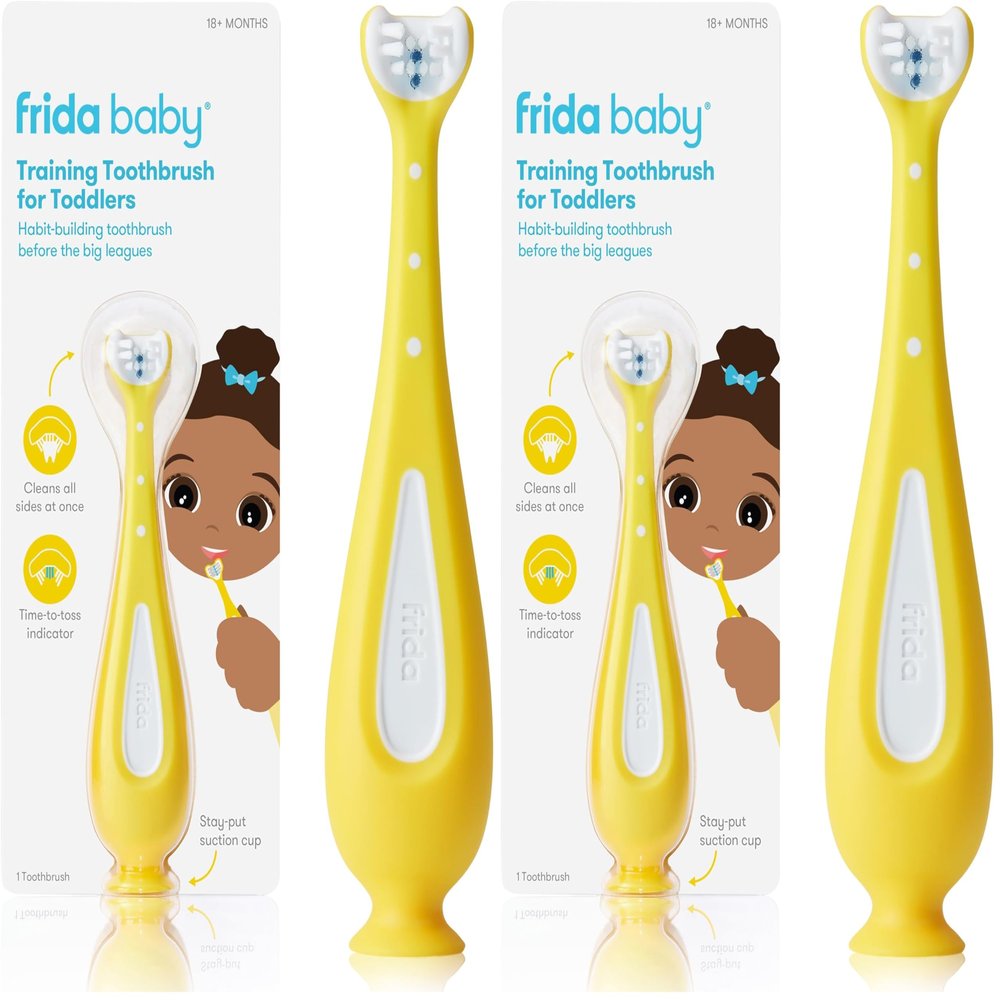 Frida Baby Training Toothbrush for Toddlers (Pack of 2)