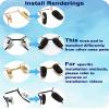 10 Pairs Eyeglass Nose Pads, Anti-Slip Nose Pads Covers for Glasses Soft Silicone Slip-on Nose Pads view 4