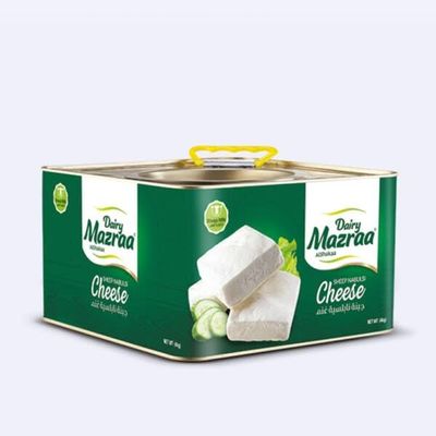 NineLife Basics Nabulsi Cheese in Brine - Authentic Imported from Jordan - 6.614 LBS (3KG) Sheep Cheese - NEW IN TIN SEALED