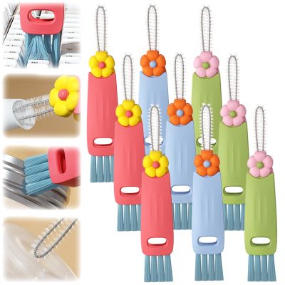 3 in 1 Cup Lid Cleaning Brush, Crevice Cleaning Brush for Bottle Gap Tight Spaces Cup, 3 in 1 Lid Gap Cleaning Brush Set, Multifunctional Cleaning Brush Portable Cup Lid Cleaner with Brush (9PCS)