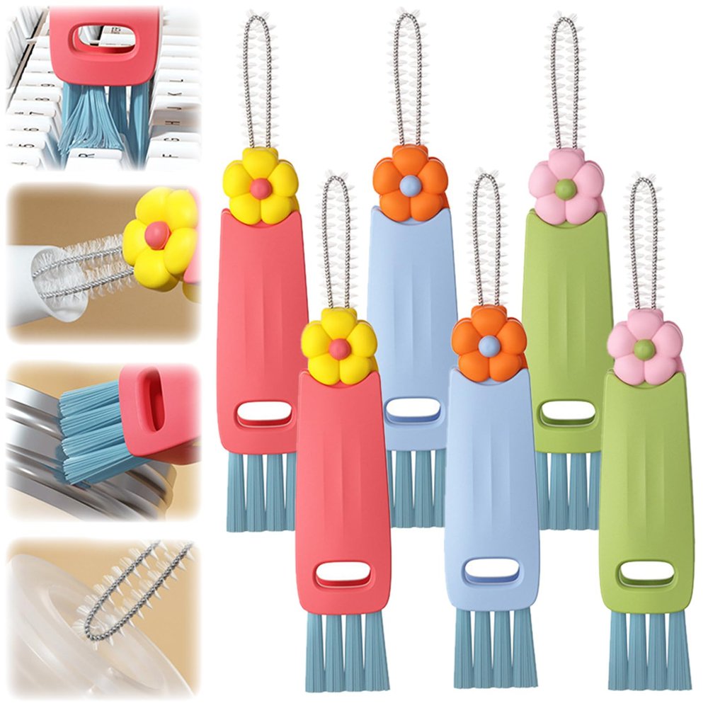 3 in 1 Cup Lid Gap Cleaning Brush Set - Multifunctional Portable Cup Lid Cleaner with Brush (6PCS)