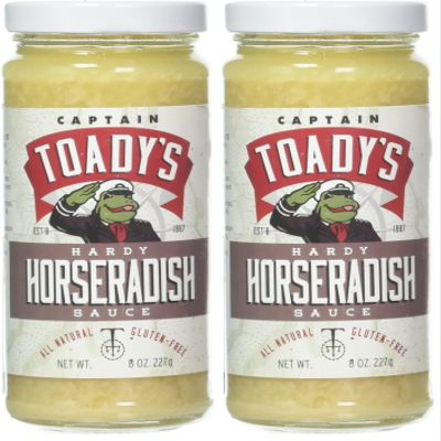 Captain Toady's Hardy Horseradish Sauce (8 oz.) (Pack of 2)