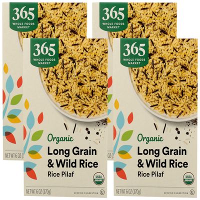 365 by Whole Foods Market, Organic Long Grain & Wild Rice Pilaf, 6 Ounce (Pack of 4)