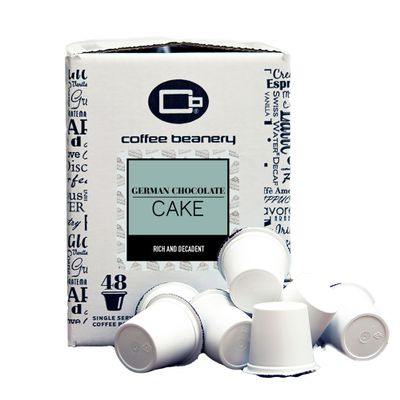 German Chocolate Cake Gourmet Coffee by Coffee Beanery | Medium Roast 48ct Coffee Pods