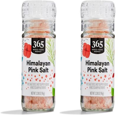 365 by Whole Foods Market, Himalayan Pink Salt Grinder, 3.38 Ounce (Pack of 2)