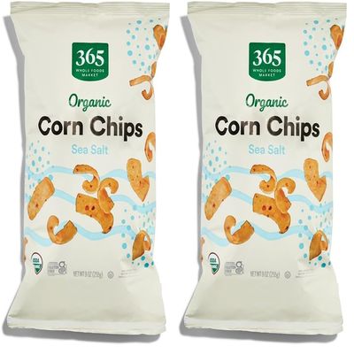 365 By Whole Foods Market, Chips Corn Organic, 9 Ounce (Pack of 2)