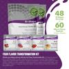 Vi-Shape - 4 Flavor Variety Pack Nutritional Meal Replacement Shake Mix-Ins - Chocolate, Strawberry, Raspberry, Banana Bread - 60 Mixed Flavor Packets view 3