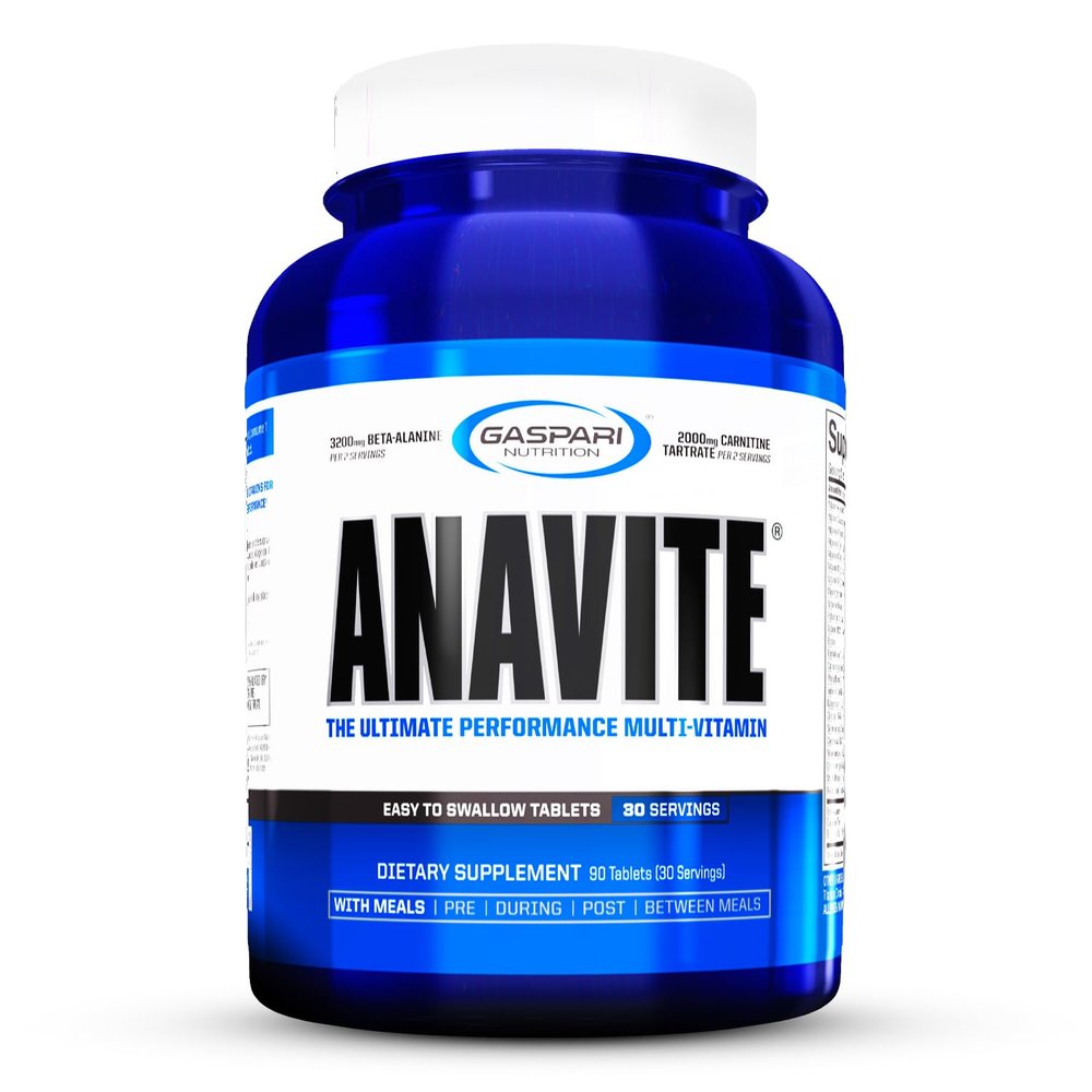 Gaspari Nutrition Anavite, Sports Multi-Vitamin with Amino Acids, Beta-Alanine and L-Carnitine, Enhanced Performance and Recovery (New Smaller Size, 30 Servings)