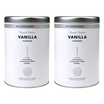 The Coffee Bean & Tea Leaf, Vanilla (No Suger Added) Creamer for Coffee, Lattes, Smoothies, Drinks, Baking, 22oz tin, 2 pack
