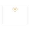 Caspari Bee Crest Foil Correspondence Cards - 12 Per Package view 1