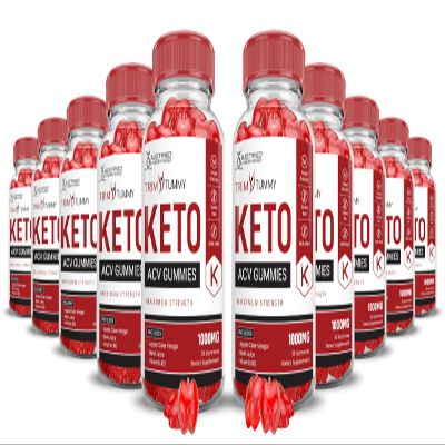 (10 Pack) Trim Tummy Keto ACV Gummies Advanced Formula 1000MG Trim Tummy Keto Gummies Apple Cider Vinegar Formulated with Pomegranate Beet Juice Powder B12 Vegan Non GMO 600 Gummys