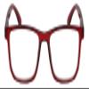 Calabria R861 Reading Glasses +4.00 Red Crystal Mens Womens Designer Trendy Eyeglasses Fashion Readers Semi-Hard Zipper Case view 3