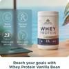 Ancient Nutrition Grass Fed Whey Protein, Vanilla Bean, 23g Protein, 20 Servings, Hydrolyzed Collagen Peptides, Organic Regenerative A2/A2 Milk Protein view 3
