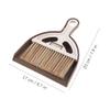 SUREK Modern Small Broom and Dustpan Set Plastic Mini Cleaning Brush with Trash Shovel Cleaning Supplies Convenient, White view 2