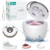 Aotuda 45kHz Retainer Cleaner Machine, 200ML Ultrasonic Dental Cleaning Pod with 4 Modes, Digital Timer, Mouth Guard Cleaner for Denture, Aligner, Braces, Toothbrush, Jewelry and More (White) view 1